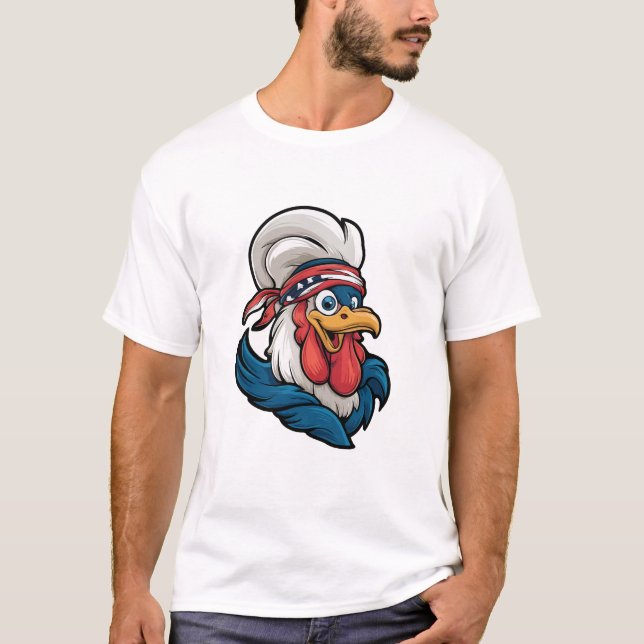Patriotic USA 4:e juli Tupp Shirt Classic T (Framsida)