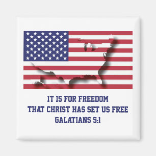 Patriotic USA 4 juli Magnet