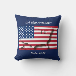 Patriotic USA AMERICAN FLAGGA Kudde