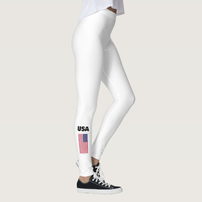 Patriotic USA American flagga Leggings (Höger)