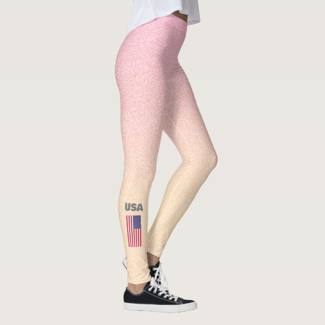 Patriotic USA American flagga Leggings (Höger)