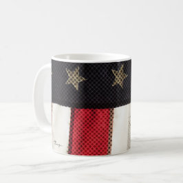 Patriotic USA American Flagga Photo Art Military Kaffemugg
