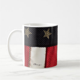 Patriotic USA American Flagga Photo Art Military Kaffemugg