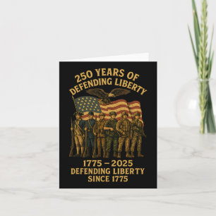 Patriotic Usa Army Us Militär Parad 250:e nive Kort