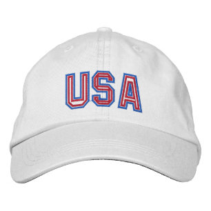 Patriotic USA Broderad Keps