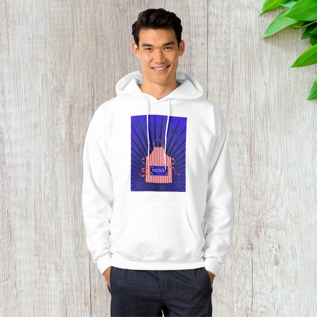 Patriotic USA Chef Rött vitt blått BBQ Cooking Hoodie (Skapare uppladdad)