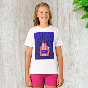 Patriotic USA Chef Rött vitt blått BBQ Cooking T Shirt