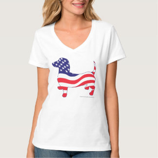 Patriotic USA Dachshund T Shirt