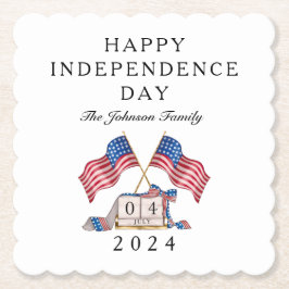 Patriotic USA flagga 4 juli Underlägg Papper