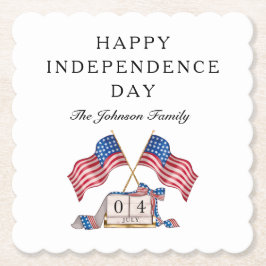 Patriotic USA flagga 4 juli Underlägg Papper