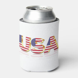 Patriotic USA flagga Can Cooler