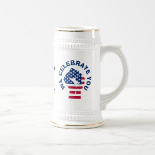 Patriotic USA flagga CELEBRATE BEST PAPPA NÅGONSIN Sejdel