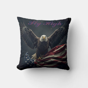 Patriotic USA flagga Eagle Kudde