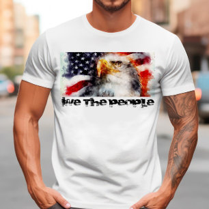 Patriotic USA flagga & Eagle T-Shirt