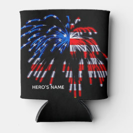 Patriotic USA flagga Fireworks Red Blue Namn Coole