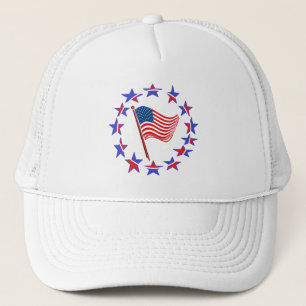 Patriotic USA flagga Keps