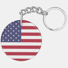 Patriotic USA flagga Keychain - American Pride Gif