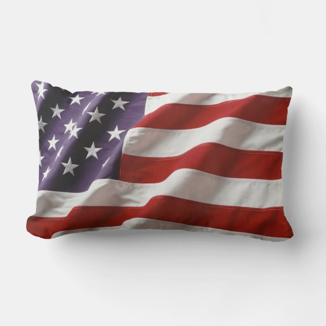 Patriotic USA flagga Lumbarkudde (Framsida)