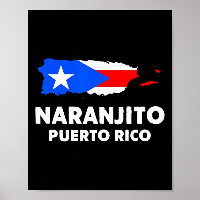 Patriotic USA flagga Naranjito Poster (Framsidan)