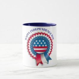 Patriotic USA flagga Rosette Award Anpassningsbar Mugg