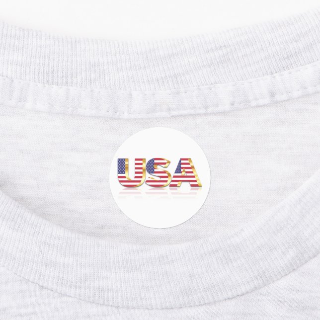 Patriotic USA flagga Stickers (Påsatt)