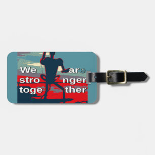 Patriotic USA Hope Graphic Art Print Design Bagagebricka