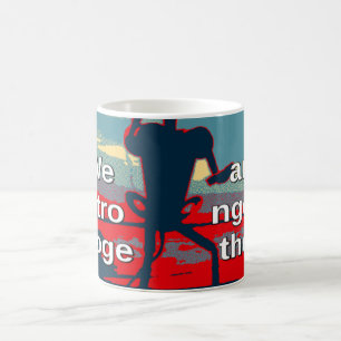 Patriotic USA Hope Graphic Art Print Design Kaffemugg