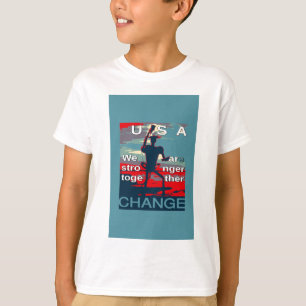 Patriotic USA Hope Graphic Art Print Design Tröja