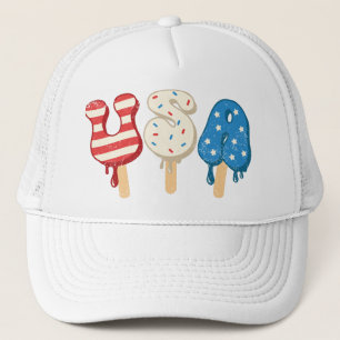 Patriotic USA Kärlek Popsicle Keps