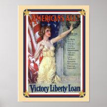 Patriotic USA - Liberty Loan Poster