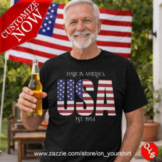 Patriotic USA Made in America T Shirt