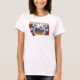Patriotic USA Montana T Shirt