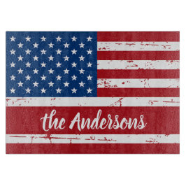 Patriotic USA Personlig Namn American Flagga