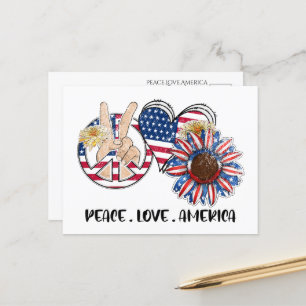 Patriotic USA Postcard Vykort