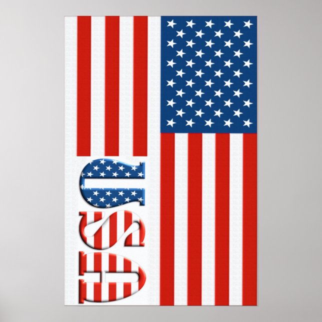 Patriotic USA Poster (Framsidan)