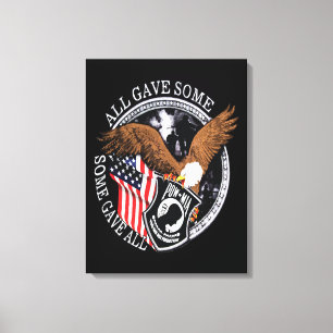 Patriotic USA:s militära Krig Eagle-pris Canvastryck