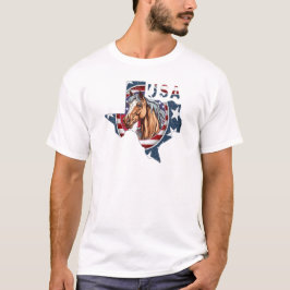 Patriotic USA Texas T Shirt