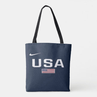 Patriotic USA Tote Bag – Double-Sided American Fla Tygkasse