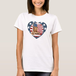 Patriotic USA Western Horse T Shirt