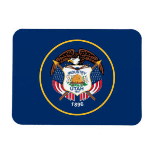 Patriotic Utah Statlig flagga Magnet
