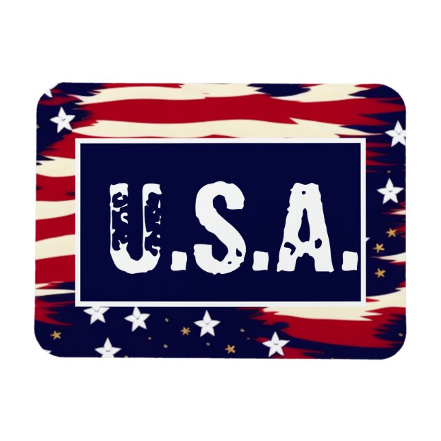 Patriotic Vågar Magnet (Horisontell)