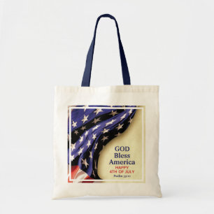 Patriotic VÄLSIGNA DIG AMERICA Tygkasse