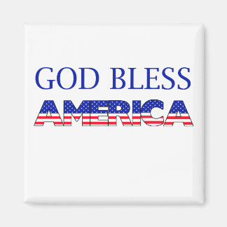 Patriotic Välsigna dig Amerika Magnet
