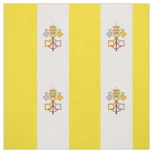 Patriotic Vatican City Flagga Tyg