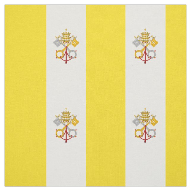 Patriotic Vatican City Flagga Tyg (Provkarta)