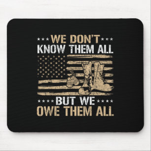 Patriotic Veteran US Flagga 4:e juli Veteraner Musmatta
