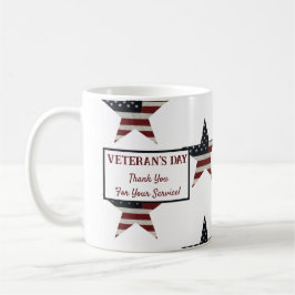 Patriotic Veterans dag American Flagga Star Kaffemugg