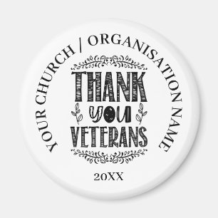 Patriotic Veterans Day Gift Magnet