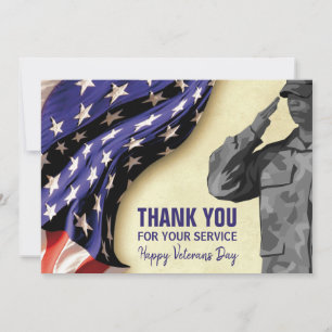 Patriotic VETERANS DAY Julkort
