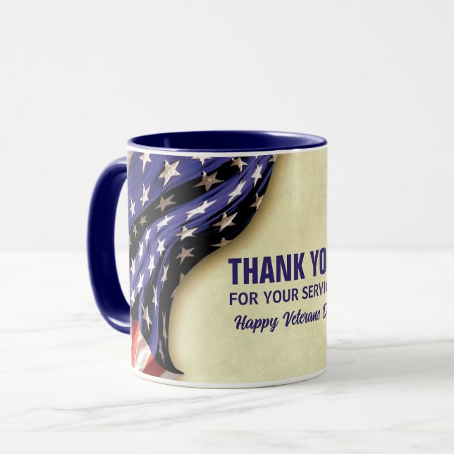 Patriotic VETERANS DAY Mugg (Framsida vänster)